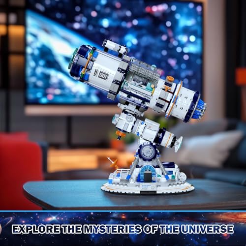 JMBricklayer Space Telescope Building Sets for Adults, Cool Space Planet Building Toys with Lights 70009, Space Exploration Telescope Model Kits for Adult, Ideal Gift for Space Lovers, Kid 14+(995PCS) - Image 5