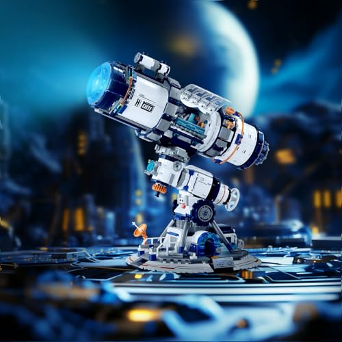 JMBricklayer Space Telescope Building Sets for Adults, Cool Space Planet Building Toys with Lights 70009, Space Exploration Telescope Model Kits for Adult, Ideal Gift for Space Lovers, Kid 14+(995PCS) - Image 2