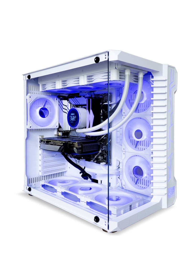 TRUE NORT White Gaming PC, Intel Core Ultra 7-265K Processor, 16GB Ram, 1TB NVMe M.2 SSD, GeForce RTX 5060 8GB Graphics Card,  WiFi/BT Ready, Win11 Pro, RGB Gaming Case  White - Image 1