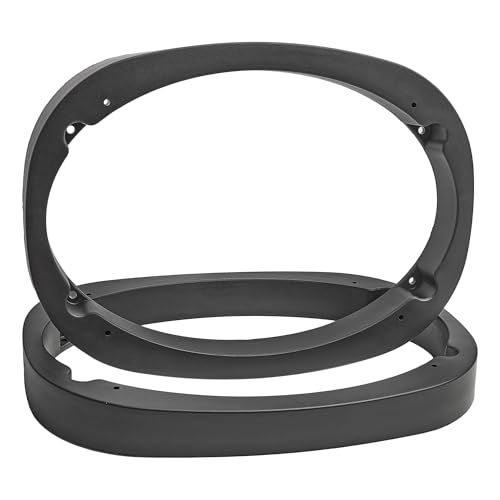 NuIth 6X9 Universal Plastic Vehicle Speaker Spacer Ring Adapter, 6x9 Inch Car Speaker Beveled Spacer Mounting Bracket Adapter Refit Audio Speaker Mat, 1 Pair - Image 1