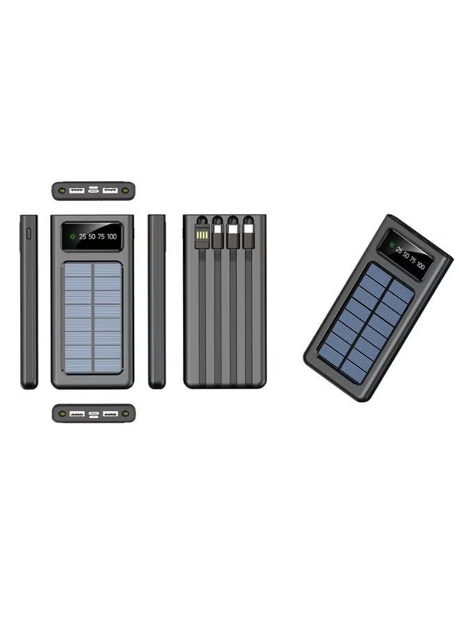 ELTRAZONE Powerbank 20000mAh – High-Capacity Portable Charger with Digital LED Display, 4 Built-in Charging Cables, Fast Charging for Smartphones, Tablets & USB Devices - Image 4