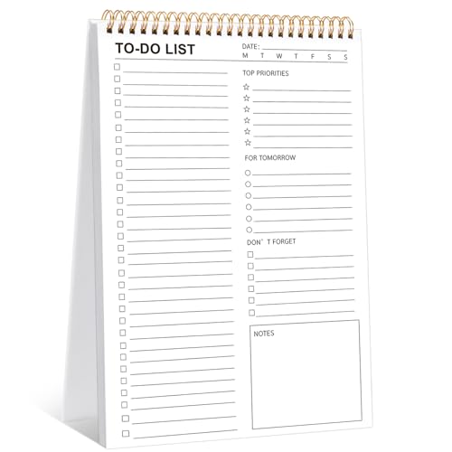 Thboxes to Do List Notepad, 120 Pages 8.5x11" to Do List Notebook Undated Daily Planner Notepad with Task Checklist to Do and Note Organization - Image 1