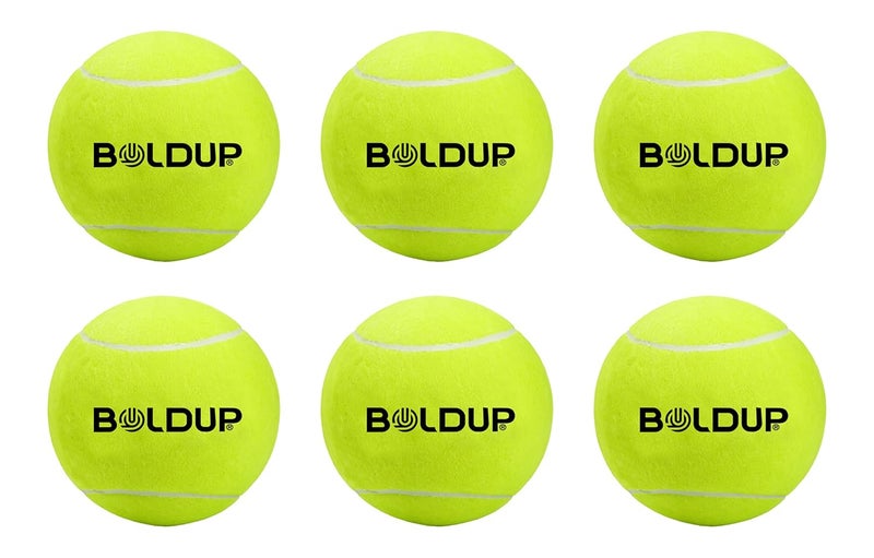 IFOLDUP Cricket Tennis Ball Soft, Heavy, Green for Tournaments and Training, Outdoor and Indoor Matches (6) - Image 1