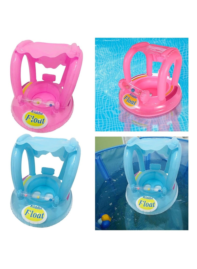 Tanda Inflatable Swimming Ring, with Safety Seat and Sunshade, Pink for Girls | Water Sports | Swimming | Inflatable Floats and Tubes  - Image 2