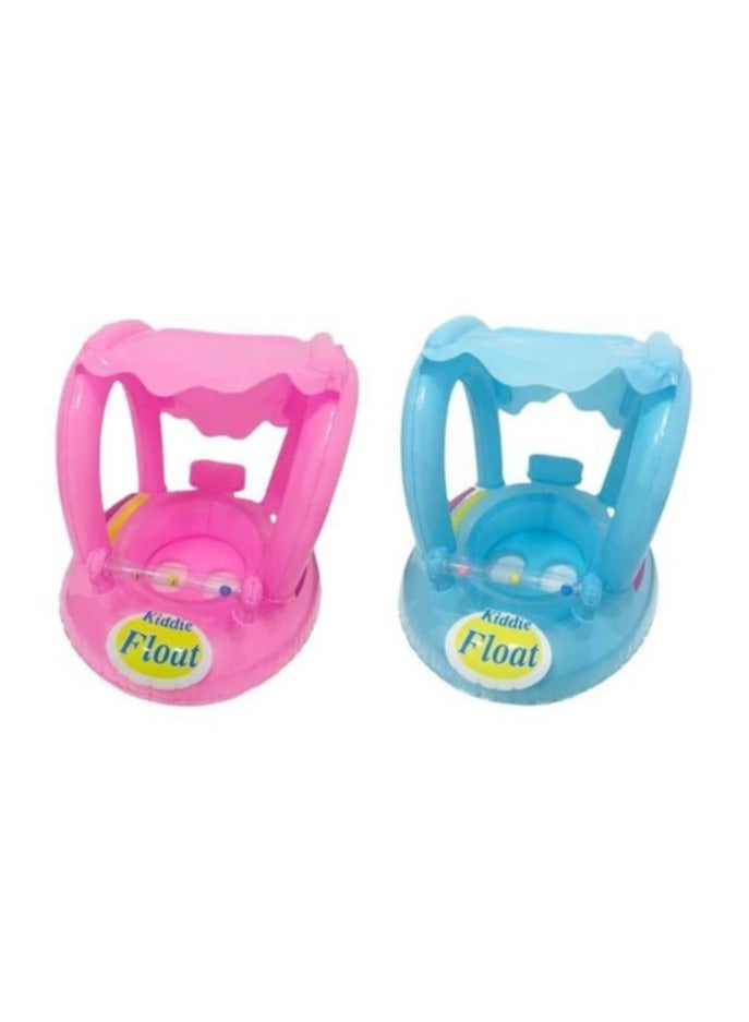 Tanda Inflatable Swimming Ring, with Safety Seat and Sunshade, Pink for Girls | Water Sports | Swimming | Inflatable Floats and Tubes  - Image 3