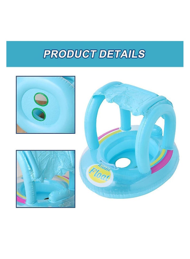 Tanda Inflatable Swimming Ring, with Safety Seat and Sunshade, Pink for Girls | Water Sports | Swimming | Inflatable Floats and Tubes  - Image 5