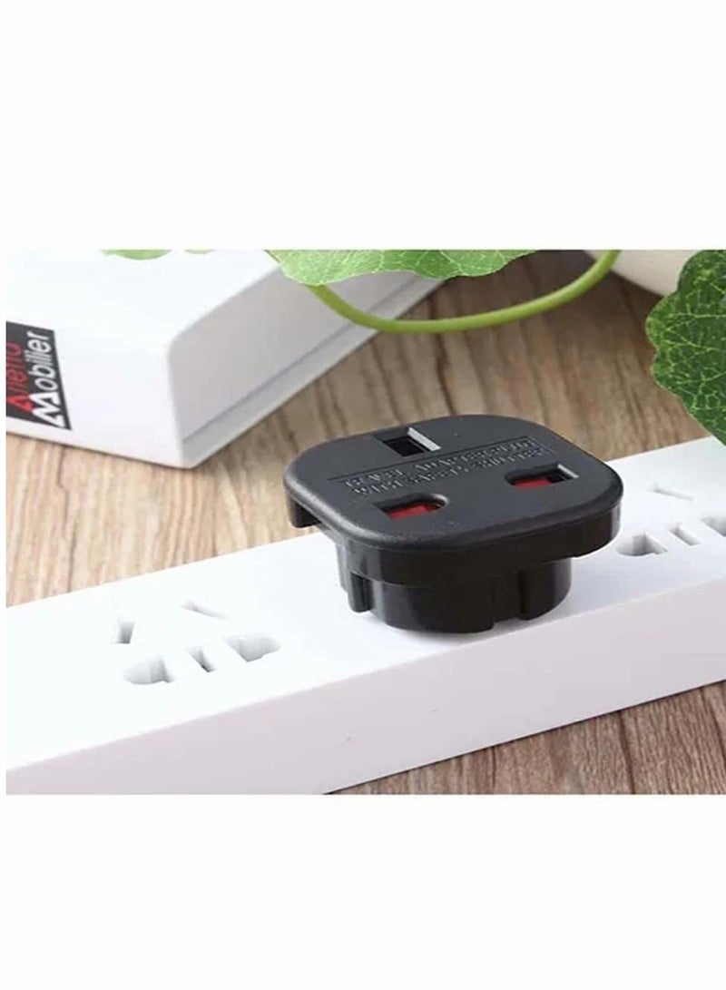 Y&D Travel Plug Adapter UK to EU,Universal AU US EU Europe AC 250V Power Black - Image 4