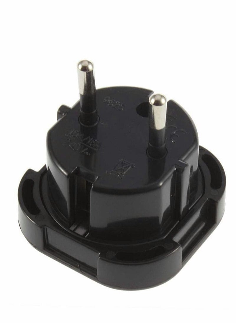 Y&D Travel Plug Adapter UK to EU,Universal AU US EU Europe AC 250V Power Black - Image 1