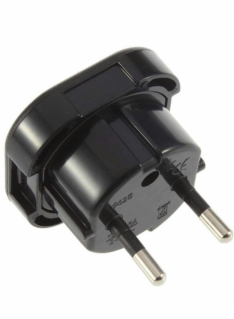 Y&D Travel Plug Adapter UK to EU,Universal AU US EU Europe AC 250V Power Black - Image 5
