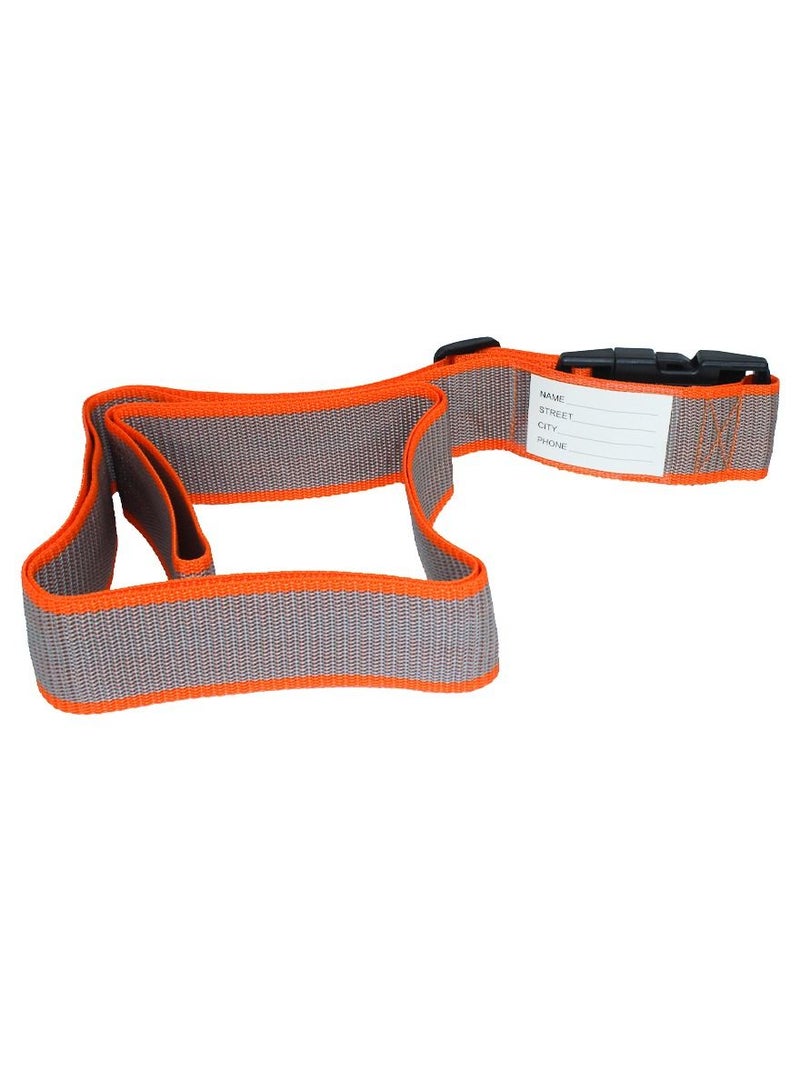 QUTOOB Travelling Luggage Strap With Modern Password Security Lock And ID Identifier Label for Suitcases Trolleys Bags and All kind of Luggage, Heavy Duty Adjustable Luggage Strap Waterproof and Dustproof - Image 2