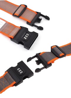 QUTOOB Travelling Luggage Strap With Modern Password Security Lock And ID Identifier Label for Suitcases Trolleys Bags and All kind of Luggage, Heavy Duty Adjustable Luggage Strap Waterproof and Dustproof  - Image 3