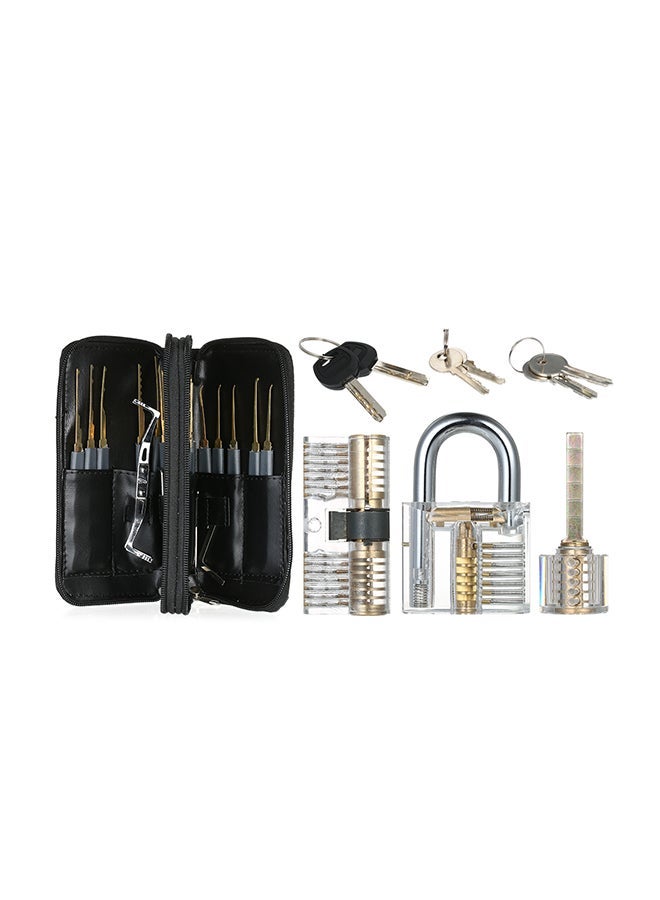 NIBEMINENT 24-Piece Lock Unlocking Picking Set Multicolour - Image 1
