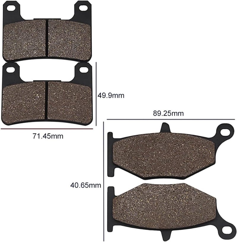 Wivplex Front and Rear Brake Pads for GSXR and Hayabusa - Image 3
