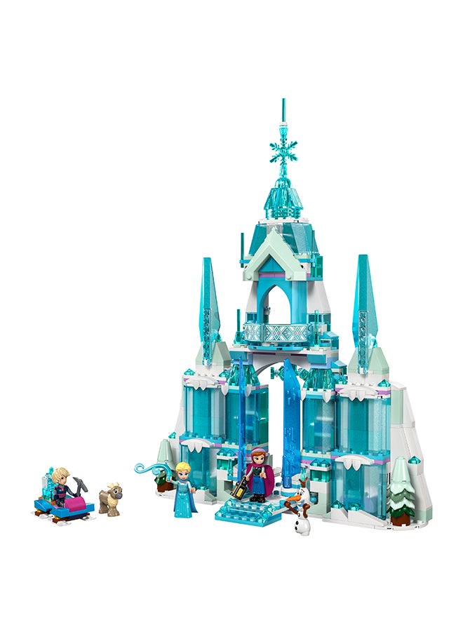 ليغو - مجموعة لعبة البناء للأطفال قصر إلسا الثلجي من ليغو Disney Frozen، مع لعبة قلعة بغرفتي نوم، وشخصيات الدمى الصغيرة إلسا وآنا للبنات والصبيان ومحبّي الفيلم بعمر 6 سنوات أو أكثر، هدية ممتعة للأطفال 43244 (630 قطعة) - Image 1