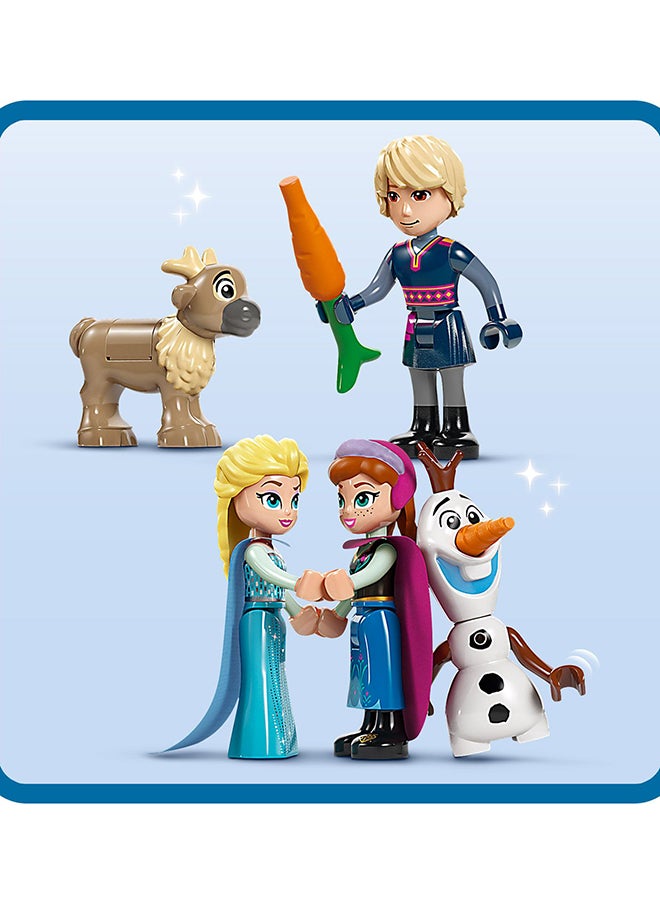 ليغو - مجموعة لعبة البناء للأطفال قصر إلسا الثلجي من ليغو Disney Frozen، مع لعبة قلعة بغرفتي نوم، وشخصيات الدمى الصغيرة إلسا وآنا للبنات والصبيان ومحبّي الفيلم بعمر 6 سنوات أو أكثر، هدية ممتعة للأطفال 43244 (630 قطعة) - Image 1
