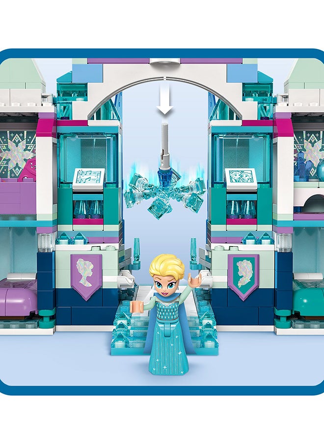 ليغو - مجموعة لعبة البناء للأطفال قصر إلسا الثلجي من ليغو Disney Frozen، مع لعبة قلعة بغرفتي نوم، وشخصيات الدمى الصغيرة إلسا وآنا للبنات والصبيان ومحبّي الفيلم بعمر 6 سنوات أو أكثر، هدية ممتعة للأطفال 43244 (630 قطعة) - Image 1