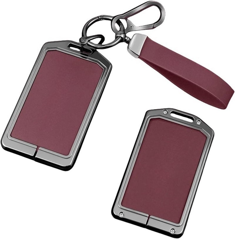 متوافق مع Zeekr 001 009 X لحماية مفاتيح السيارة بتقنية NFC، وغلاف الحماية، وحامل الخاتم، ومحتويات داخلية للمفتاح (اللون الأحمر 02). - Image 3