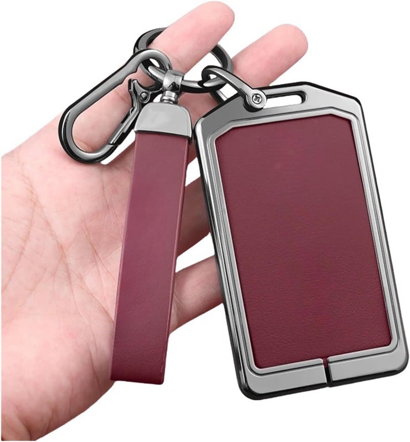 متوافق مع Zeekr 001 009 X لحماية مفاتيح السيارة بتقنية NFC، وغلاف الحماية، وحامل الخاتم، ومحتويات داخلية للمفتاح (اللون الأحمر 02). - Image 5