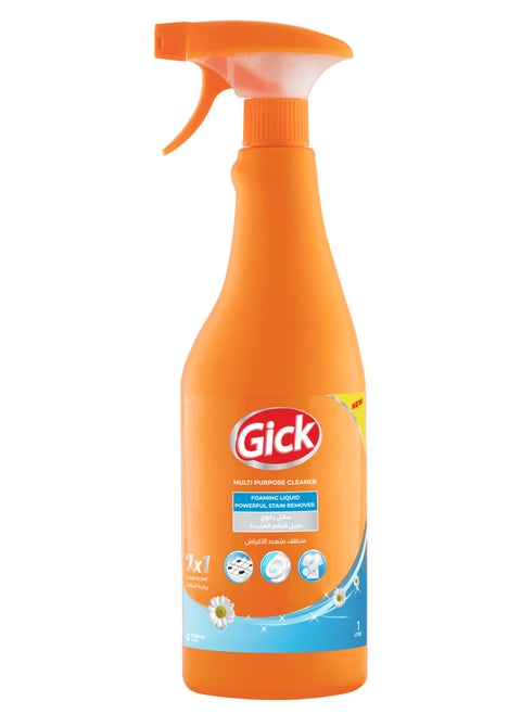 Gick Foaming Liquid Powerful Stain Remover Multi Purpose 7x1 Clean Scent 1L