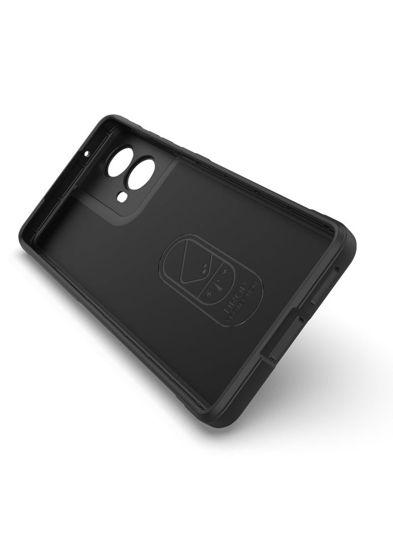 Generic - Motorola G85 5G Case Cover, Heavy Duty 3D Striped Pattern Sensory Soft Silicone Full Portection Shockproof Phone Case Black - Image 1