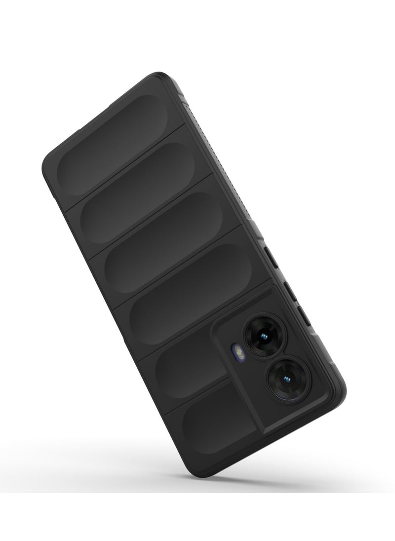 Generic - Motorola G85 5G Case Cover, Heavy Duty 3D Striped Pattern Sensory Soft Silicone Full Portection Shockproof Phone Case Black - Image 1