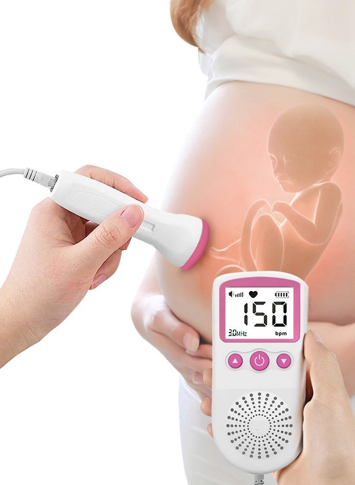 AiQueen Baby Heart Beat Pocket Portable Fetal Doppler - Image 4