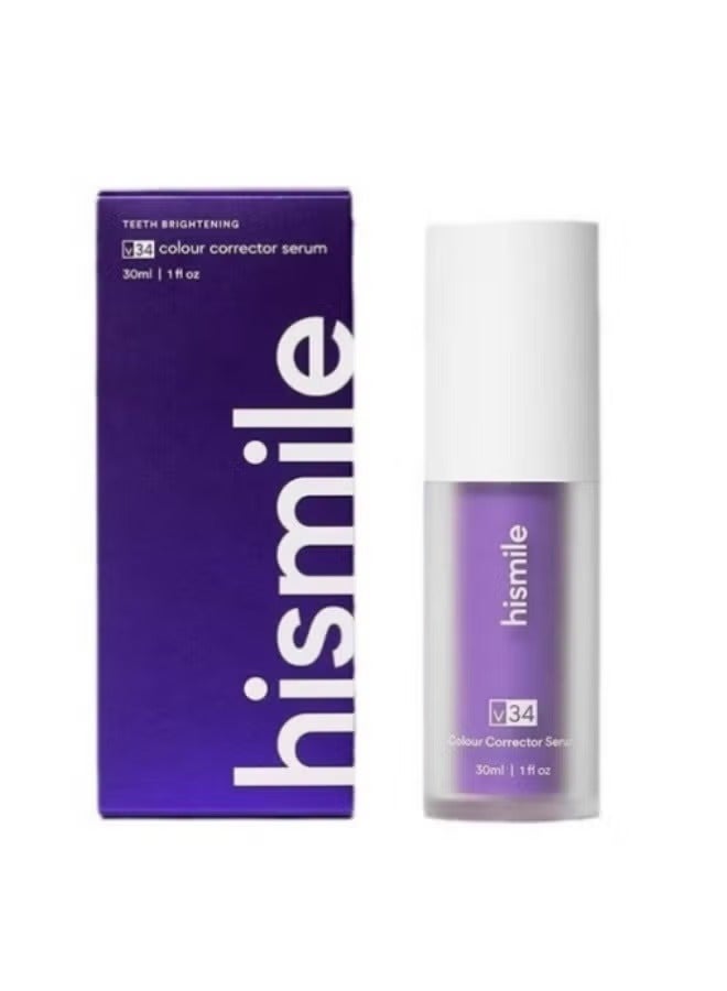 HiSmile Teeth Color Corrector, Purple Teeth Brightening Toothpaste, Remove Stains, Teeth Brightening Purple Toothpaste, Remove Coffee, Stains, Yellow Teeth (30ml) - Image 1