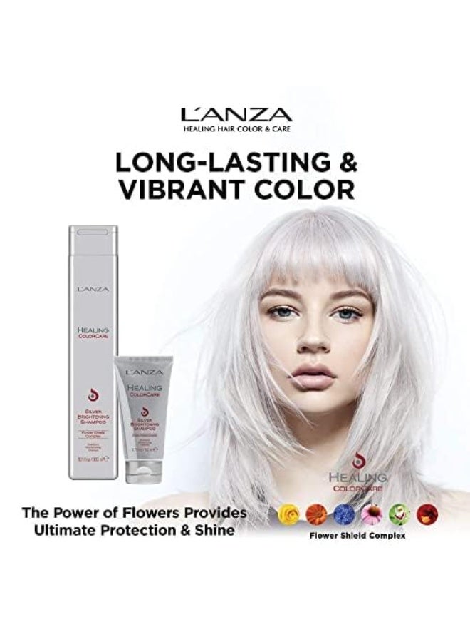 LANZA L’ANZA Healing ColorCare Silver Brightening Shampoo, for Silver, Gray, White, Blonde & Highlighted Hair - Boosts Shine and Brightness while Healing, Controls Unwanted Warm Tones - Image 2