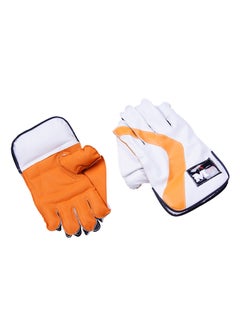 MG Wicket Keeping Gloves- Orange/White 