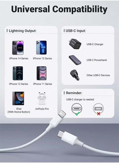JWSISSIE iPhone Charger Cable 1M[MFi Certified] USB C to Lightning Cable Fast Charging Power Delivery PD 20W iPhone Cable for iPhone 14/14 Pro/14 Plus/14 Pro Max, iPad Pro, iPhone 8-13 All Series  - Image 4