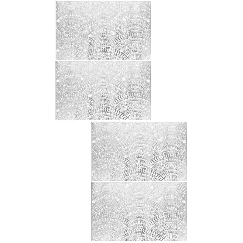 4 pcs Scratch Resistant Table Protector Placemats Table Mats Thick Construction Placemats - Image 1