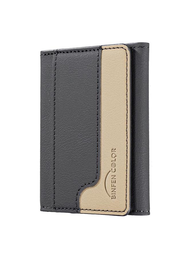 اس-توب حافظة بطاقات جلدية أفقية مغناطيسية متوافقة مع الألوان - Image 2