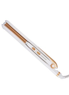 ELORA Elora Portable 360-Degree Swivel Cord Hair Straightener with Ceramic Plates ELPC-1907 White & Gold  - Image 3