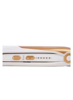 ELORA Elora Portable 360-Degree Swivel Cord Hair Straightener with Ceramic Plates ELPC-1907 White & Gold  - Image 4