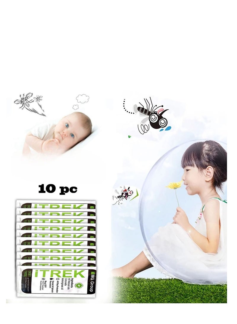 Anti-mosquito and insect  Repellent Wipes - 10 pcs