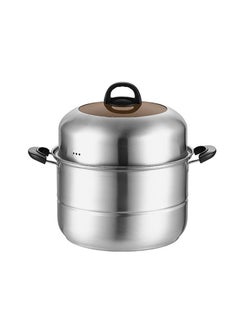 Sharpdo Stainless Steel Steamer Thickened Double Layer Single Bottom 30cm  - Image 1