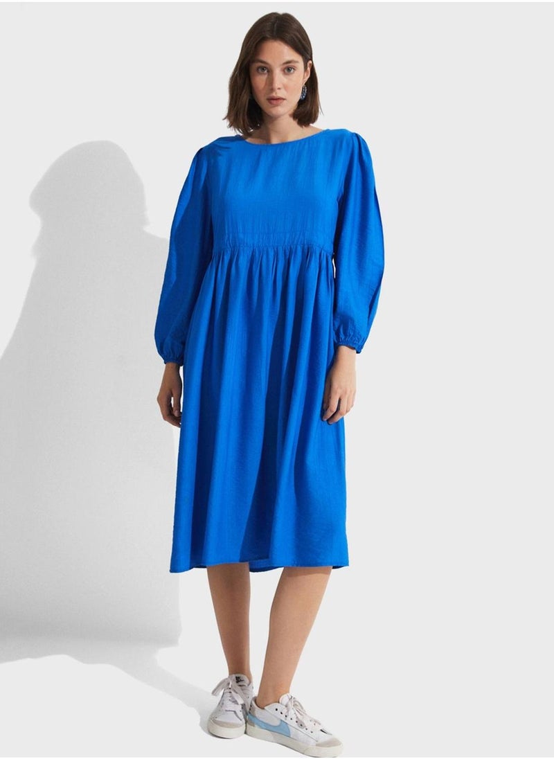 JUNE Azure Midi Dress - Image 1