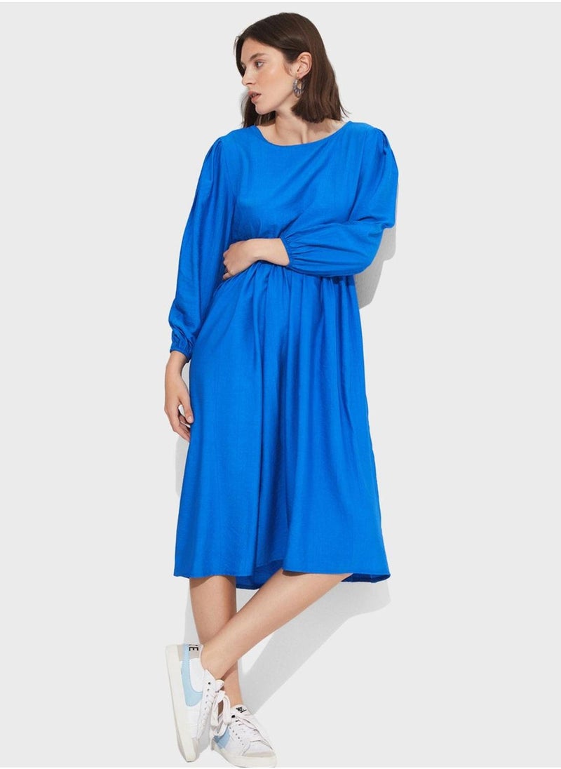 JUNE Azure Midi Dress - Image 5