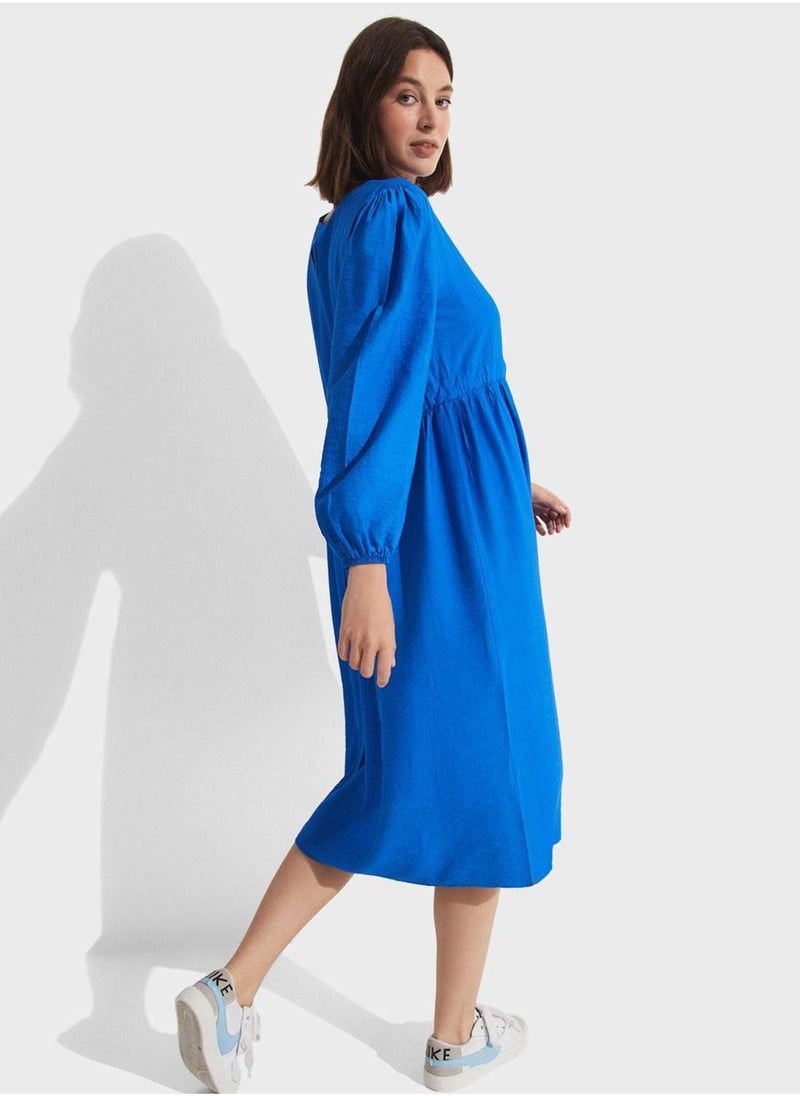 JUNE Azure Midi Dress - Image 2