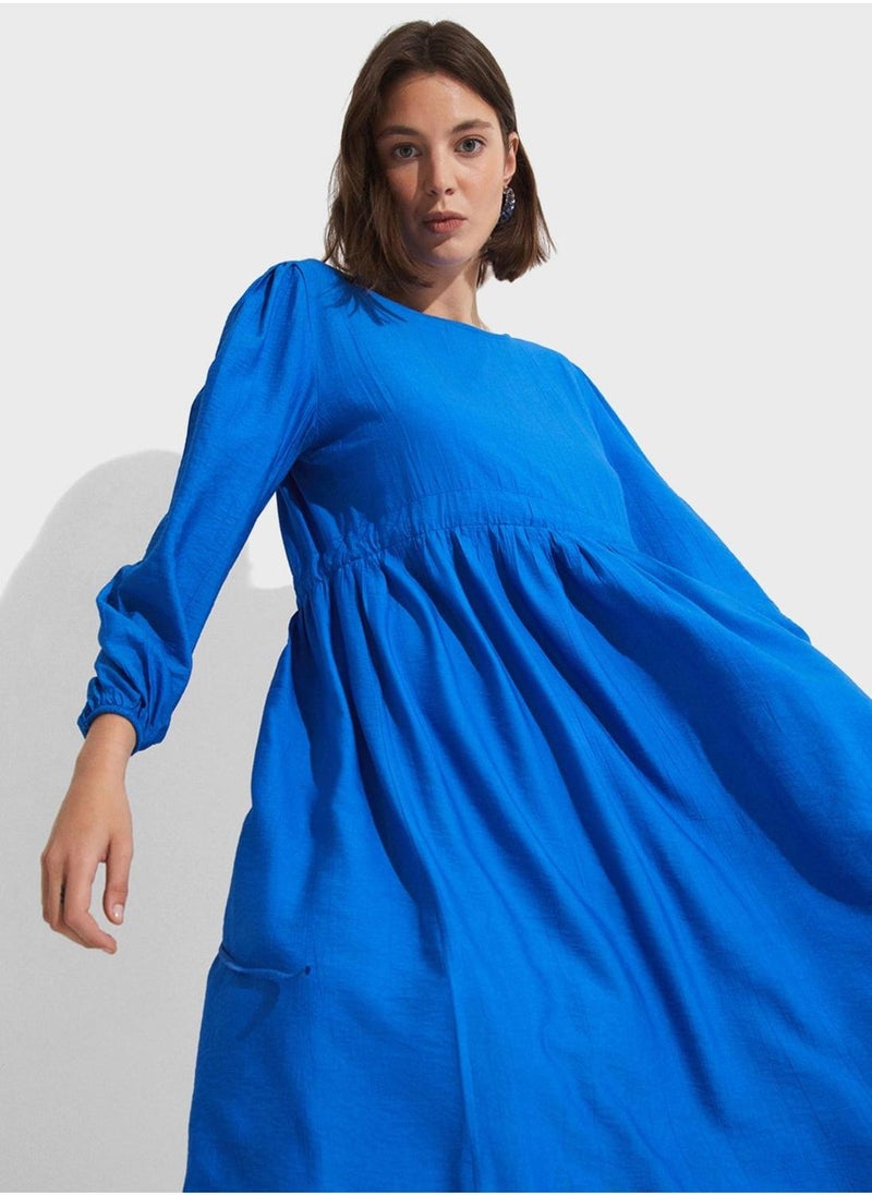 JUNE Azure Midi Dress - Image 4