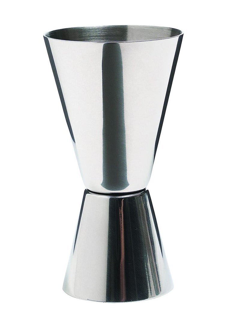 Barcraft Stainless Steel Dual Measure Spirit Measure Cup, Carded - Image 1