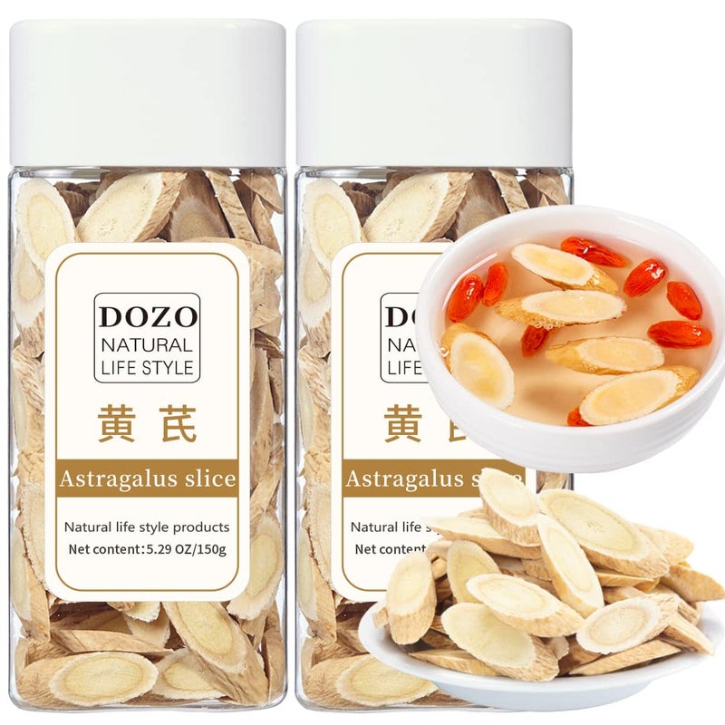 DOZO Astragalus Slice Radix Astragalus Root Huang qi Tea 300g105oz Premium Astragalus Root Tea Slices