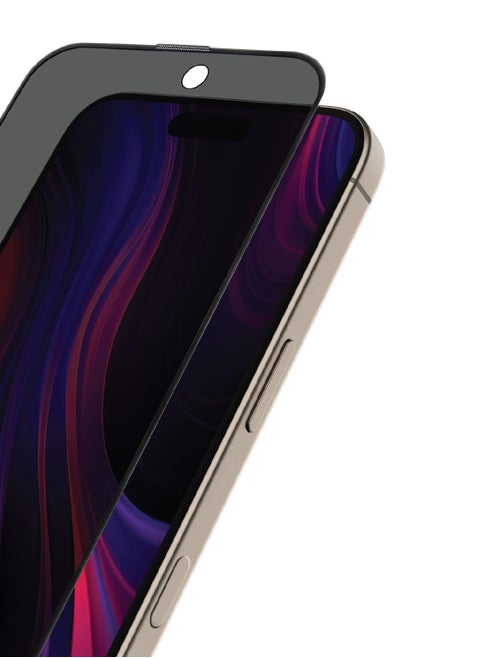 Moxedo Ultra Shield Tempered Glass Screen Protector Privacy 9H Hardness Full Coverage Anti-Spy Protection with Auto-Align Easy Applicator for iPhone 16 Pro Max 6.9 inch