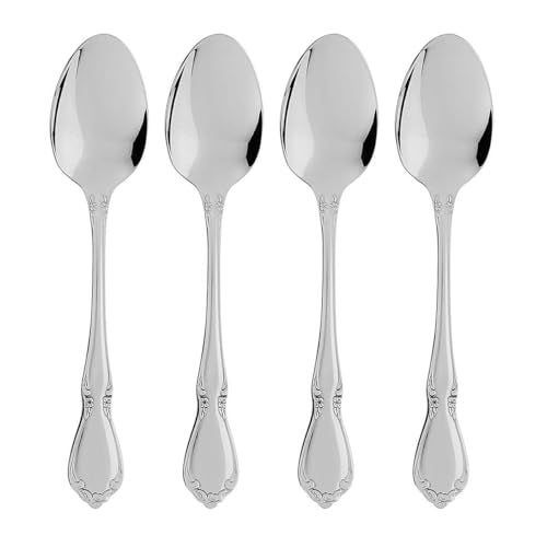 Oneida Chateau Fine Flatware Teaspoons, Set of 4, 18/10 Stainless Steel - Image 1