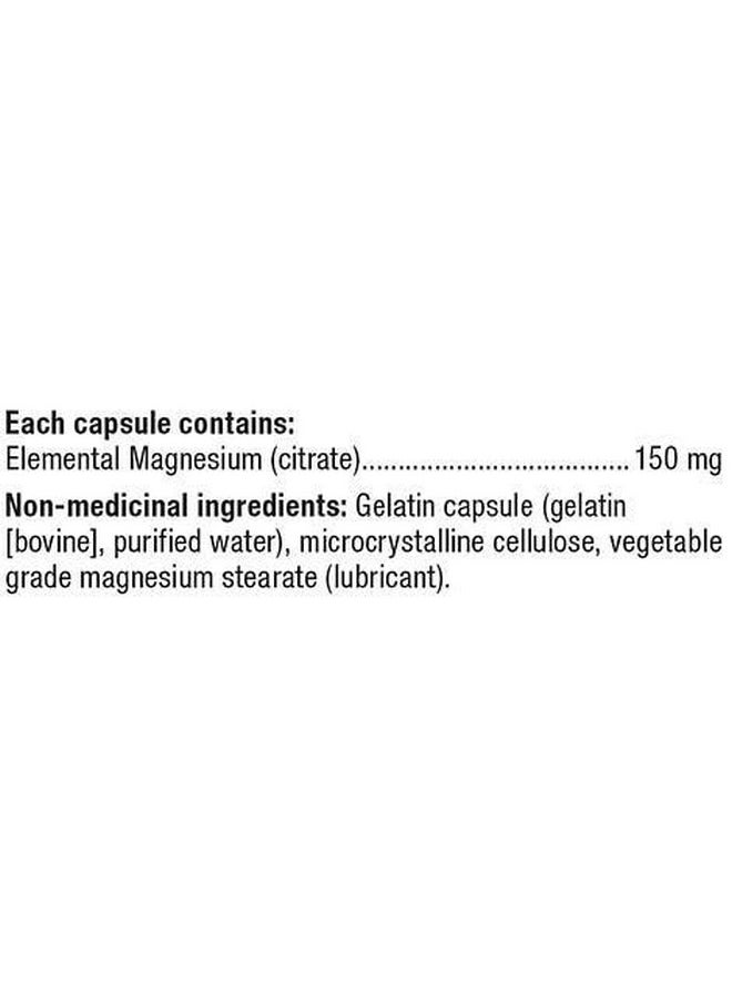Webber naturals سترات المغنيسيوم عالية الامتصاص 150 مجم 300 كبسولة  - Image 3