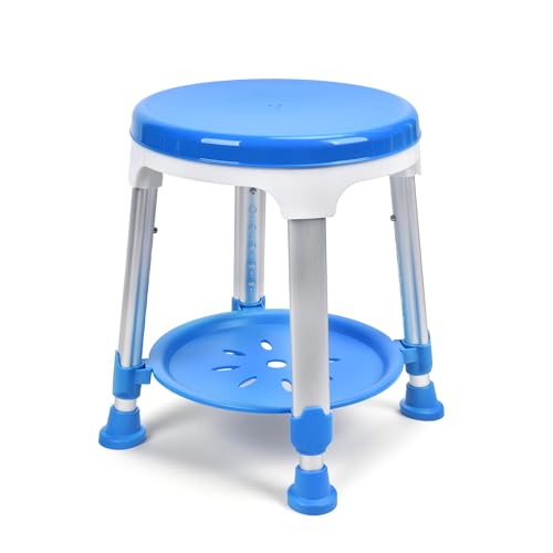 Sangohe Shower Chair for Inside Shower, 360 Swivel Shower Stool, Height Adjustable Shower Stool for Elderly and Disabled, 400 lbs Heavy Duty Shower Seat for Seniors, 797E - Image 2
