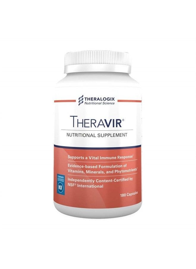 Theralogix - Theravir Immune Support Supplement | Quercetin, Zinc, Vitamin C, D & Melatonin | 90 Day Supply | Manufactured in The USA - Image 1