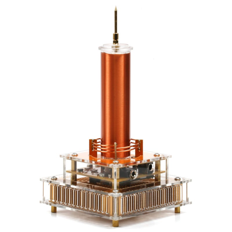 Joytech Bluetooth Music Tesla Coil Acrylic Base Shell Arc Wireless Transmission Experiment Desktop Model Toy YS04B - Image 2