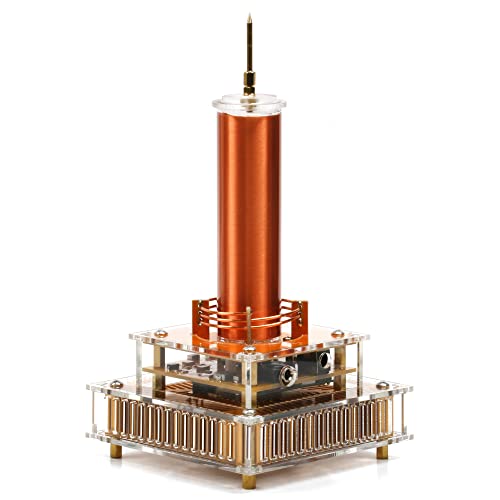 Joytech Bluetooth Music Tesla Coil Acrylic Base Shell Arc Wireless Transmission Experiment Desktop Model Toy YS04B - Image 1