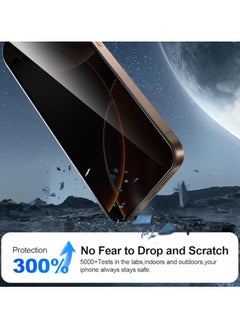 OMAKSS [2-Pack] Privacy Screen Protector for iPhone 16 Pro (6.3inch),Edge to Edge Protection Full Cover Private Anti-Spy Case-Friendly Curved  - Image 5